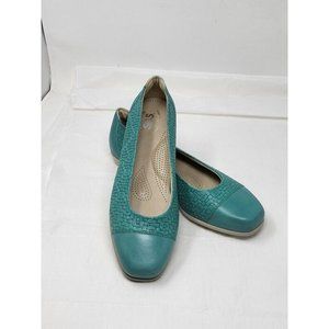 SAS Tripad Comfort Maui Teal Leather Comfort Ballet Flat Women's Size 10 M